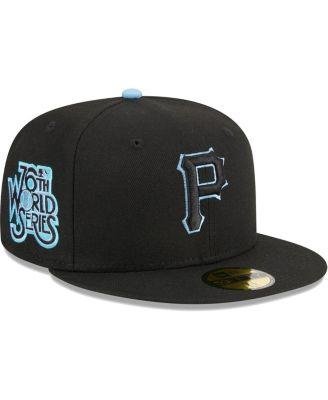 Men's Black Pittsburgh Pirates Pastel Undervisor 59FIFTY Fitted Hat by NEW ERA