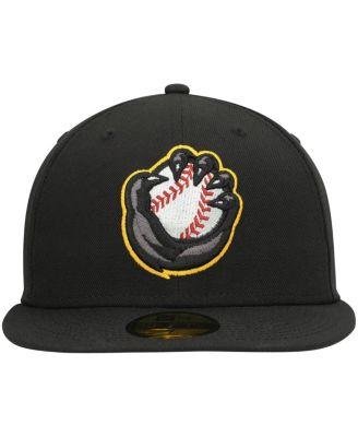 Men's Black Quad Cities River Bandits Authentic Collection Road 59FIFTY Fitted Hat by NEW ERA