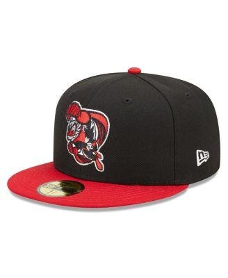 Men's Black, Red Richmond Flying Squirrels Marvel x Minor League 59FIFTY Fitted Hat by NEW ERA