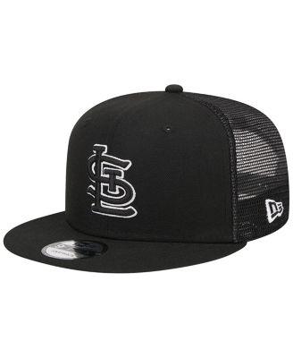 Men's Black St. Louis Cardinals Trucker 9FIFTY Snapback Hat by NEW ERA