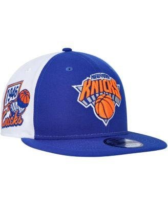 Men's Blue New York Knicks Pop Panels 9FIFTY Snapback Hat by NEW ERA