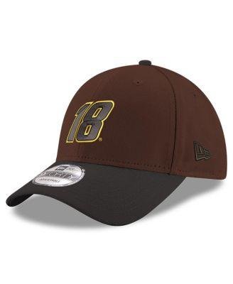 Men's Brown, Black Kyle Busch 9FORTY Snapback Adjustable Hat by NEW ERA