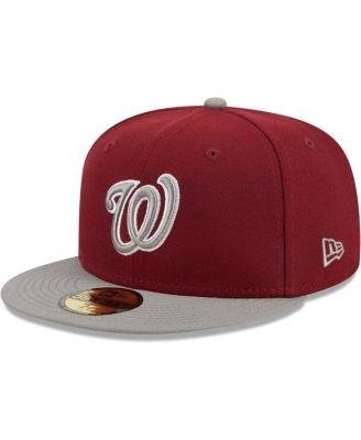 Men's Cardinal Washington Nationals Two-Tone Color Pack 59FIFTY Fitted Hat by NEW ERA
