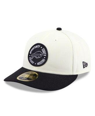 Men's Cream, Black Buffalo Bills 2022 Inspire Change 59FIFTY Low Profile Fitted Hat by NEW ERA