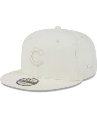 Men's Cream Chicago Cubs Spring Color Basic 9FIFTY Snapback Hat by NEW ERA