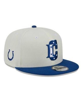 Men's Cream, Royal Indianapolis Colts City Originals 9FIFTY Snapback Hat by NEW ERA