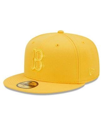 Men's Gold Boston Red Sox Tonal 59FIFTY Fitted Hat by NEW ERA