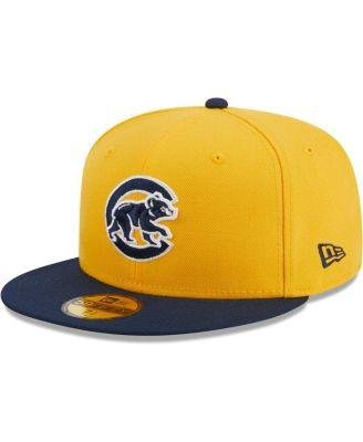 Men's Gold Chicago Cubs Two-Tone Color Pack 59FIFTY Fitted Hat by NEW ERA