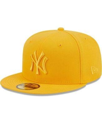 Men's Gold New York Yankees Color Pack 59FIFTY Fitted Hat by NEW ERA