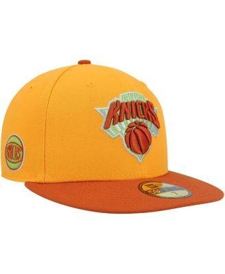 Men's Gold, Rust New York Knicks 59FIFTY Fitted Hat by NEW ERA