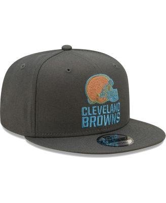 Men's Graphite Cleveland Browns Color Pack Multi 9FIFTY Snapback Hat by NEW ERA