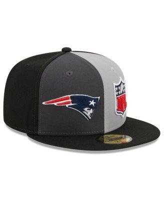 Men's Gray, Black New England Patriots 2023 Sideline 59FIFTY Fitted Hat by NEW ERA