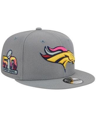 Men's Gray Denver Broncos Color Pack Multi 9FIFTY Snapback Hat by NEW ERA