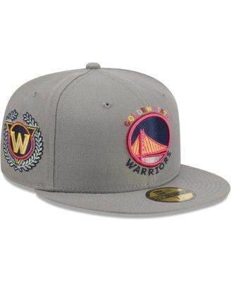 Men's Gray Golden State Warriors Color Pack 59FIFTY Fitted Hat by NEW ERA