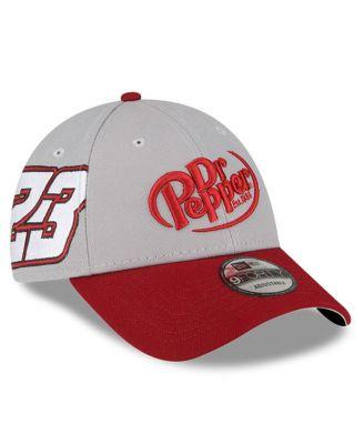 Men's Gray, Maroon Bubba Wallace 9FORTY Dr. Pepper Big Number Snapback Adjustable Hat by NEW ERA