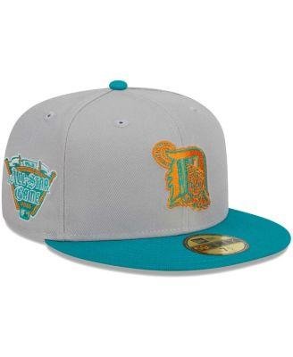 Men's Gray, Teal Detroit Tigers 59FIFTY Fitted Hat by NEW ERA