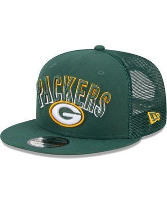 Men's Green Green Bay Packers Grade Trucker 9FIFTY Snapback Hat by NEW ERA