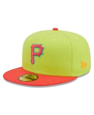 Men's Green, Red Pittsburgh Pirates 1979 World Series Cyber Highlighter 59FIFTY Fitted Hat by NEW ERA