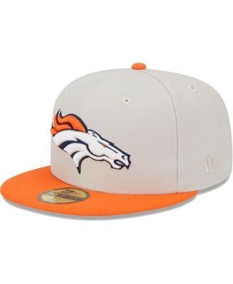 Men's Khaki, Orange Denver Broncos Super Bowl Champions Patch 59FIFTY Fitted Hat by NEW ERA