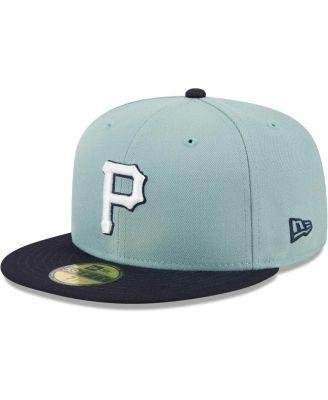 Men's Light Blue, Navy Pittsburgh Pirates Beach Kiss 59FIFTY Fitted Hat by NEW ERA
