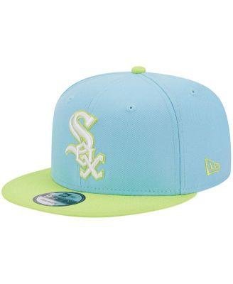 Men's Light Blue, Neon Green Chicago White Sox Spring Basic Two-Tone 9FIFTY Snapback Hat by NEW ERA