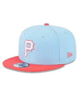 Men's Light Blue, Red Pittsburgh Pirates Spring Basic Two-Tone 9FIFTY Snapback Hat by NEW ERA