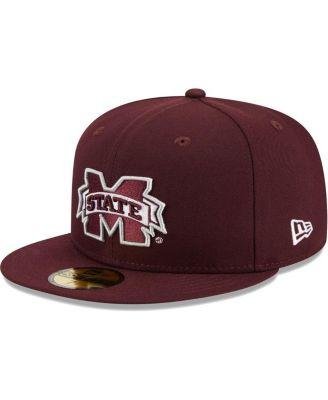 Men's Maroon Mississippi State Bulldogs Evergreen 59FIFTY Fitted Hat by NEW ERA
