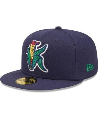 Men's Navy Cedar Rapids Kernels Authentic Collection Team Home 59FIFTY Fitted Hat by NEW ERA
