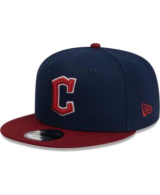 Men's Navy Cleveland Guardians Two-Tone Color Pack 9FIFTY Snapback Hat by NEW ERA