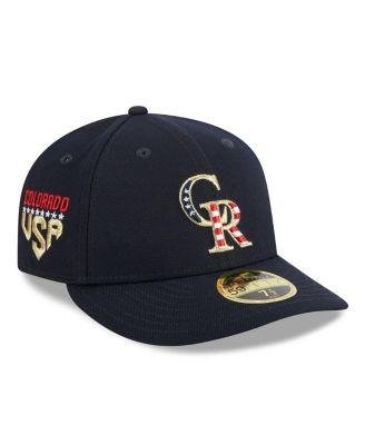 Men's Navy Colorado Rockies 2023 Fourth of July Low Profile 59FIFTY Fitted Hat by NEW ERA