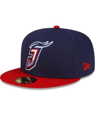Men's Navy Jacksonville Jumbo Shrimp Authentic Collection Alternate Logo 59FIFTY Fitted Hat by NEW ERA