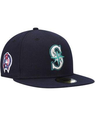 Men's Navy Seattle Mariners 9, 11 Memorial Side Patch 59Fifty Fitted Hat by NEW ERA