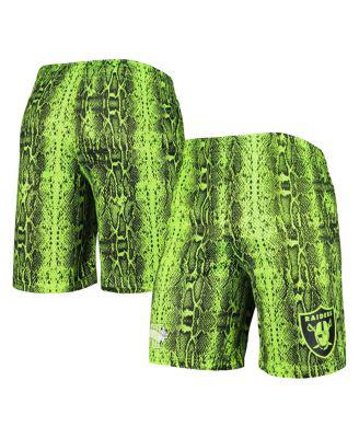 Men's Neon Green Las Vegas Raiders Summer Pop Shorts by NEW ERA