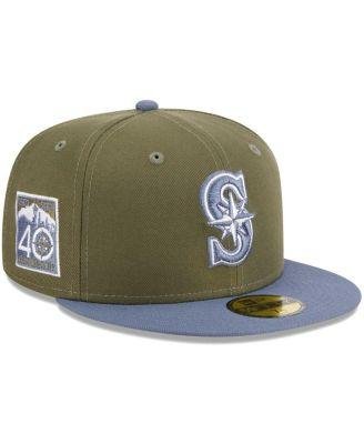 Men's Olive, Blue Seattle Mariners 59FIFTY Fitted Hat by NEW ERA