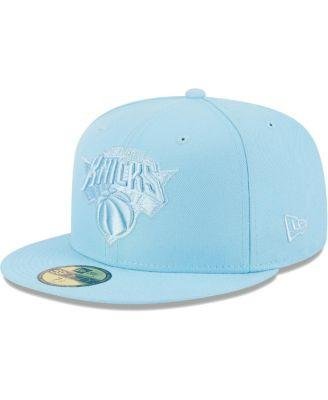 Men's Powder Blue New York Knicks Spring Color Pack 59FIFTY Fitted Hat by NEW ERA
