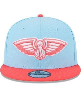 Men's Powder Blue, Red New Orleans Pelicans 2-Tone Color Pack 9FIFTY Snapback Hat by NEW ERA
