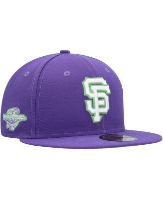 Men's Purple San Francisco Giants Lime Side Patch 59FIFTY Fitted Hat by NEW ERA