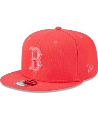 Men's Red Boston Red Sox Spring Color Basic 9FIFTY Snapback Hat by NEW ERA