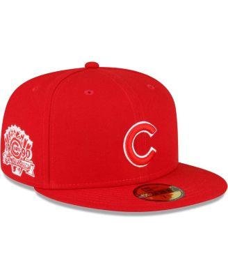 Men's Red Chicago Cubs Sidepatch 59FIFTY Fitted Hat by NEW ERA