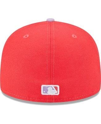 Men's Red, Lavender San Francisco Giants Spring Color Two-Tone 59FIFTY Fitted Hat by NEW ERA