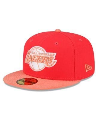 Men's Red, Peach Los Angeles Lakers Tonal 59FIFTY Fitted Hat by NEW ERA