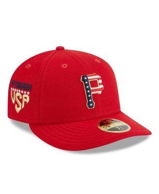 Men's Red Pittsburgh Pirates 2023 Fourth of July Low Profile 59FIFTY Fitted Hat by NEW ERA