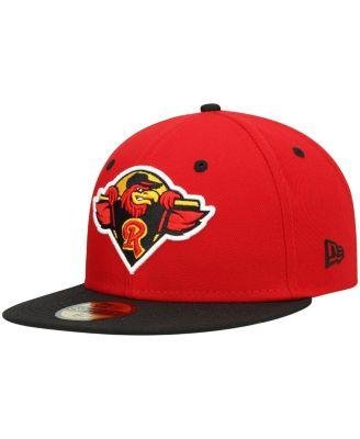 Men's Red Rochester Red Wings Authentic Collection Road 59FIFTY Fitted Hat by NEW ERA