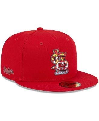 Men's Red St. Louis Cardinals Script Fill 59FIFTY Fitted Hat by NEW ERA