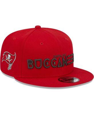 Men's Red Tampa Bay Buccaneers Word 9FIFTY Snapback Hat by NEW ERA