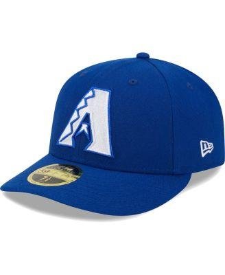 Men's Royal Arizona Diamondbacks White Logo&nbsp;Low Profile 59FIFTY Fitted Hat by NEW ERA