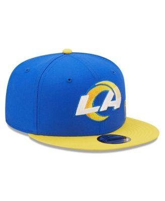 Men's Royal, Gold Los Angeles Rams Flawless 9FIFTY Snapback Hat by NEW ERA