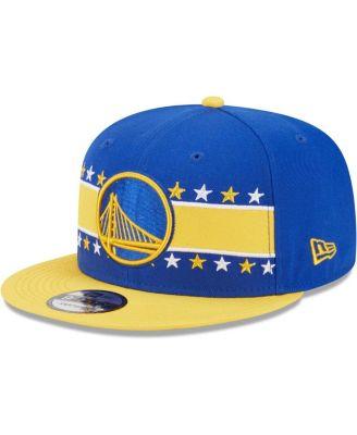 Men's Royal Golden State Warriors Banded Stars 9FIFTY Snapback Hat by NEW ERA