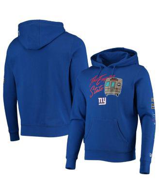 Men's Royal New York Giants Local City Transit Pullover Hoodie by NEW ERA Men's Royal New York Giants Local City Transit Pullover Hoodie by NEW ERA
