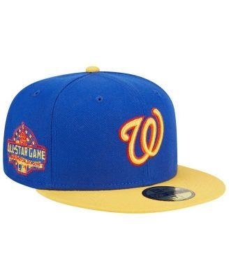 Men's Royal, Yellow Washington Nationals Empire 59FIFTY Fitted Hat by NEW ERA